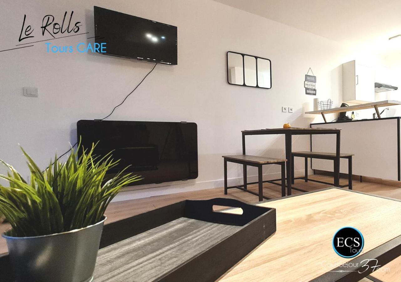 "Le Roll'S" - 1 Chambre - 5 Couchages - Calme - Terrasse - Parking Prive Tours Dış mekan fotoğraf