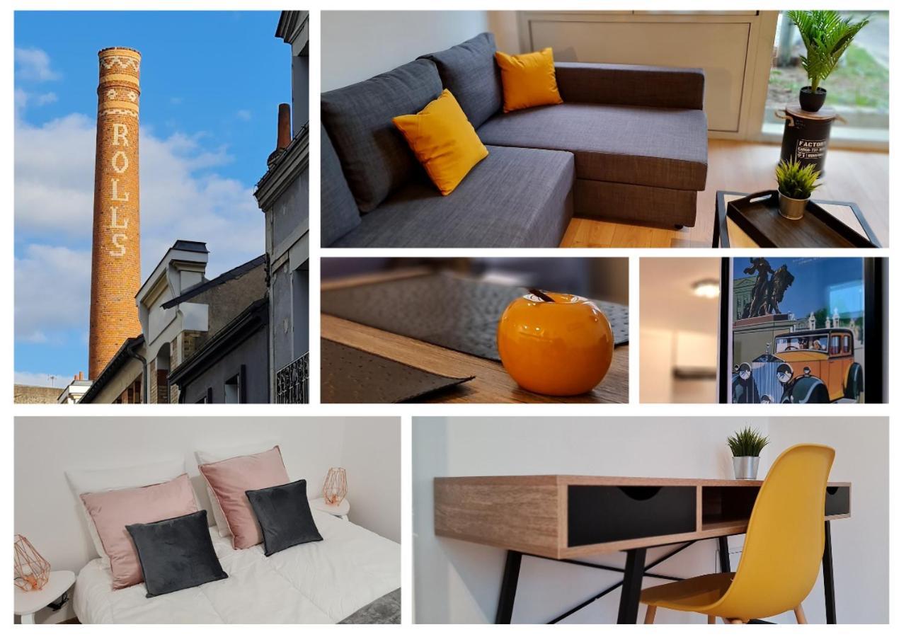 "Le Roll'S" - 1 Chambre - 5 Couchages - Calme - Terrasse - Parking Prive Tours Dış mekan fotoğraf